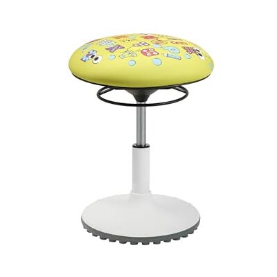Topstar Living Chair Move Kids Tabouret réglable en hauteur avec siège pivotant Hauteur d'assise de 39 à 47 cm Motif ABC Topstar Living Chair Move Kids Tabouret réglable en hauteur avec siège pivotant Hauteur d'assise de 39 à 47 cm Motif ABC
