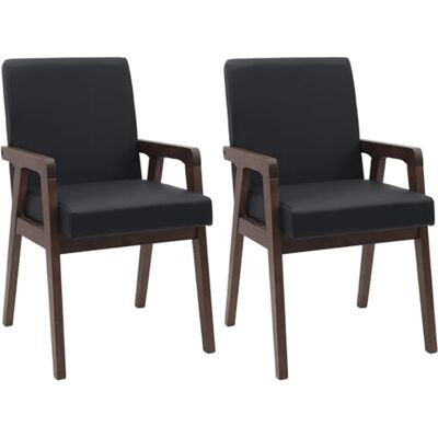 vidaXL Lot de 2 chaises de salle à manger avec coussin Marron Bois massif d'hévéa Chaise de cuisine, chaise d'appoint, chaise de salle à manger, chaise de salon, chaise de restaurant vidaXL Lot de 2 chaises de salle à manger avec coussin Marron Bois massif d'hévéa Chaise de cuisine, chaise d'appoint, chaise de salle à manger, chaise de salon, chaise de restaurant