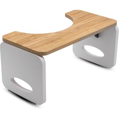 Spetebo Tabouret de toilette en bambou pour une position accroupie naturelle – 40 x 20 cm – Tabouret de WC ergonomique Squat antidérapant pliable pour WC Repose-pieds pliable pour une position saine Spetebo Tabouret de toilette en bambou pour une position accroupie naturelle – 40 x 20 cm – Tabouret de WC ergonomique Squat antidérapant pliable pour WC Repose-pieds pliable pour une position saine