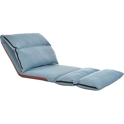 HHTTXXYY Chaise de sol portable, chaise de méditation pliable avec dossier, réglable multifonctionnel, ergonomique, canapé simple, amovible et lavable, bleu HHTTXXYY Chaise de sol portable, chaise de méditation pliable avec dossier, réglable multifonctionnel, ergonomique, canapé simple, amovible et lavable, bleu