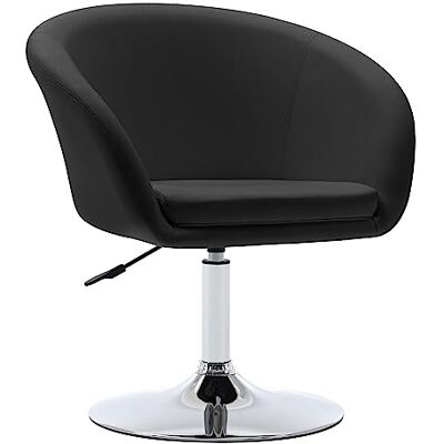 Duhome fauteuil Chambre Pivotante, Fauteuil de Maquillage Réglable, Moderne, Chaise Rembourrée, Noir Duhome fauteuil Chambre Pivotante, Fauteuil de Maquillage Réglable, Moderne, Chaise Rembourrée, Noir