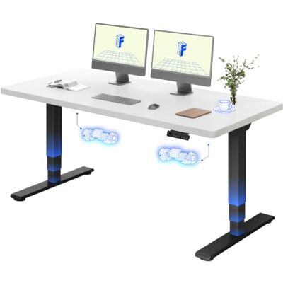 FLEXISPOT Bureau Assis Debout 160x80, Double Moteur, Plateau Monobloc FLEXISPOT Bureau Assis Debout 160x80, Double Moteur, Plateau Monobloc