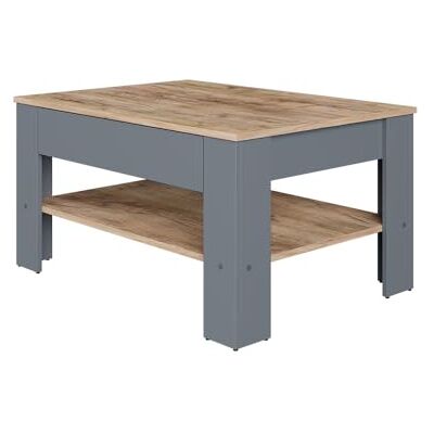 Vicco Table basse "Milan", Anthracite/chêne doré, 92.2x65cm Vicco Table basse "Milan", Anthracite/chêne doré, 92.2x65cm