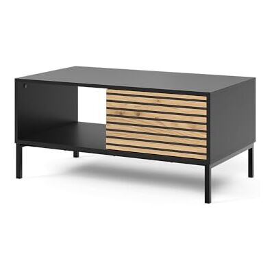 Vicco Table basse "Eliza", Chêne doré/anthracite, 90x50cm Vicco Table basse "Eliza", Chêne doré/anthracite, 90x50cm