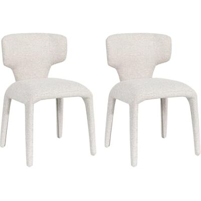 Duhome Lot de 2 chaises de salle à manger Couverture complète Matériau bouclé Léger Style minimaliste Pour cuisine, salon, chambre à coucher Charge maximale : 130 kg Couleur avoine Duhome Lot de 2 chaises de salle à manger Couverture complète Matériau bouclé Léger Style minimaliste Pour cuisine, salon, chambre à coucher Charge maximale : 130 kg Couleur avoine