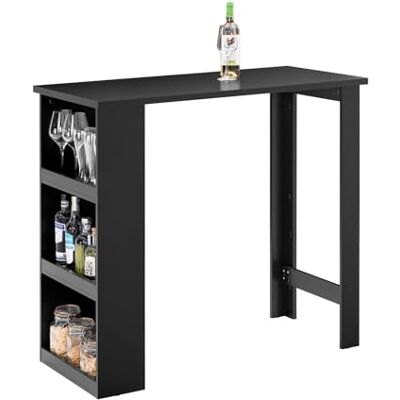 SoBuy Table de Bar Haute de Cuisine Table Mange Debout pour Petits Espaces, Bar pour Cuisine, Salon, Bureau ou Bar à Café Noire 112 x 57 x 106 cm FWT17-II-SCH SoBuy Table de Bar Haute de Cuisine Table Mange Debout pour Petits Espaces, Bar pour Cuisine, Salon, Bureau ou Bar à Café Noire 112 x 57 x 106 cm FWT17-II-SCH