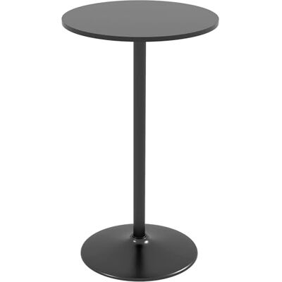 HOMCOM Table de Bar Ronde Table de Bistro Mange-Debout Cuisine Style Contemporain avec Plateau Peint et Cadre en Acier dim. 60L x 60l x 102H cm Blanc (Noir) HOMCOM Table de Bar Ronde Table de Bistro Mange-Debout Cuisine Style Contemporain avec Plateau Peint et Cadre en Acier dim. 60L x 60l x 102H cm Blanc (Noir)