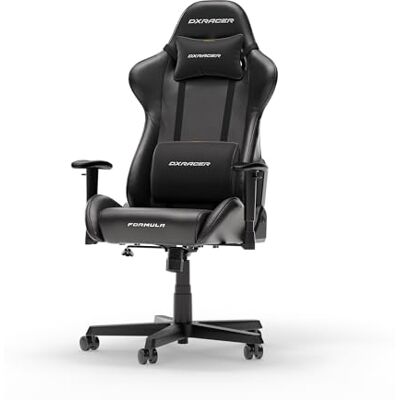 DXRacer FORMULA L Noir Simili Cuir PVC la Chaise Gaming Originale DXRacer FORMULA L Noir Simili Cuir PVC la Chaise Gaming Originale