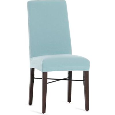 Eysa Lot de 2 housses bi-élastiques pour chaise avec dossier Couleur eau marine Motif Harlem Eysa Lot de 2 housses bi-élastiques pour chaise avec dossier Couleur eau marine Motif Harlem