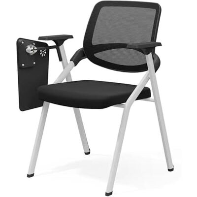 GLETSF Chaise d'entraînement pliante Chaise de conférence avec tableau d'écriture Chaise de réception pour personnel de presse Chaise d'entraînement par lots pour salle de conférence scolaire-Blackb-49 x 63 GLETSF Chaise d'entraînement pliante Chaise de conférence avec tableau d'écriture Chaise de réception pour personnel de presse Chaise d'entraînement par lots pour salle de conférence scolaire-Blackb-49 x 63