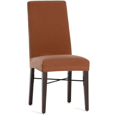 Eysa Lot de 2 housses bi-élastiques pour chaise avec dossier Couleur chaudière Motif Harlem Eysa Lot de 2 housses bi-élastiques pour chaise avec dossier Couleur chaudière Motif Harlem