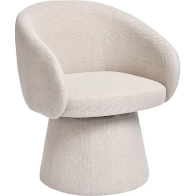 Duhome Chaise de salle à manger en lin Fauteuil moderne rembourré Pivotant à 360 ° Design conique Rembourrée Pour salle à manger, salon, bureau Duhome Chaise de salle à manger en lin Fauteuil moderne rembourré Pivotant à 360 ° Design conique Rembourrée Pour salle à manger, salon, bureau