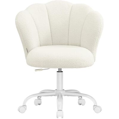 SONGMICS Chaise de bureau, chaise pivotante, chaise de bureau, chaise de coiffeuse de maquillage, hauteur réglable SONGMICS Chaise de bureau, chaise pivotante, chaise de bureau, chaise de coiffeuse de maquillage, hauteur réglable