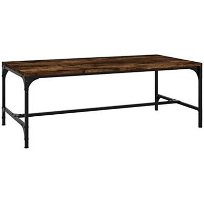 vidaXL Table Basse, Table d'Appoint avec Pieds Réglables, Bout de Canapé, Meuble de Salon Salle de Séjour, Industriel, Chêne Fumé Bois d'Ingénierie vidaXL Table Basse, Table d'Appoint avec Pieds Réglables, Bout de Canapé, Meuble de Salon Salle de Séjour, Industriel, Chêne Fumé Bois d'Ingénierie