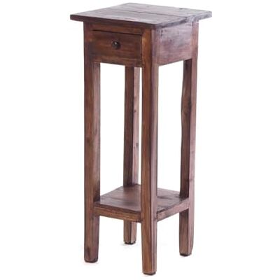DESIGN DELIGHTS Napoleon 75 Table d'appoint en bois d'acajou 75 x 30 x 30 cm, style colonial, guéridon, petite table en bois DESIGN DELIGHTS Napoleon 75 Table d'appoint en bois d'acajou 75 x 30 x 30 cm, style colonial, guéridon, petite table en bois