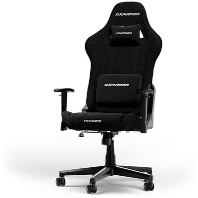 DXRacer PRINCE L Noir Tissu la Chaise Gaming Originale DXRacer PRINCE L Noir Tissu la Chaise Gaming Originale