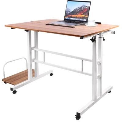homewell Bureau d'Ordinateur Réglable, Bureau Assis Debout avec Plateau d'ordinateur, PC Gaming Table, pour Étudier, Jouer, Travailler, Chambre, Imperméable (80+22 * 60 * 67-115cm) homewell Bureau d'Ordinateur Réglable, Bureau Assis Debout avec Plateau d'ordinateur, PC Gaming Table, pour Étudier, Jouer, Travailler, Chambre, Imperméable (80+22 * 60 * 67-115cm)