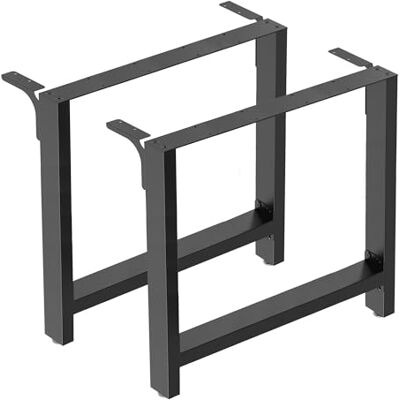 WilTec Base pour table 100 x 72 cm revêtement en poudre noir Cadre pour tables pieds table WilTec Base pour table 100 x 72 cm revêtement en poudre noir Cadre pour tables pieds table
