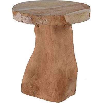 Spetebo Tabouret en bois de teck 30 x 25 cm En bois massif Décoration en bois Support pour plantes Table d'appoint Spetebo Tabouret en bois de teck 30 x 25 cm En bois massif Décoration en bois Support pour plantes Table d'appoint