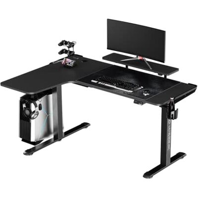 Ultradesk Winger RGB LED Bureau de jeu Table de jeu en forme de L Bureau d'angle table d'angle en forme de L Bureau d'ordinateur réglable en hauteur électrique Noir 155x111x60 cm à gauche Ultradesk Winger RGB LED Bureau de jeu Table de jeu en forme de L Bureau d'angle table d'angle en forme de L Bureau d'ordinateur réglable en hauteur électrique Noir 155x111x60 cm à gauche