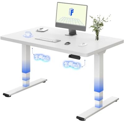 FLEXISPOT Bureau Assis Debout Électrique avec Double Moteur, Plateau Monobloc 25mm, Pieds à 3 Niveaux, 100 kg de Charge, 4 Mémoires, Détection d’Obstacle, 120 * 80 Blanc FLEXISPOT Bureau Assis Debout Électrique avec Double Moteur, Plateau Monobloc 25mm, Pieds à 3 Niveaux, 100 kg de Charge, 4 Mémoires, Détection d’Obstacle, 120 * 80 Blanc
