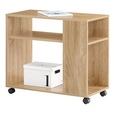 SoBuy Table d'appoint avec roulettes et 2 étagères 70 x 35 x 60 cm Étagère mobile avec rangement pour salon, chambre et bureau FBT34-N SoBuy Table d'appoint avec roulettes et 2 étagères 70 x 35 x 60 cm Étagère mobile avec rangement pour salon, chambre et bureau FBT34-N
