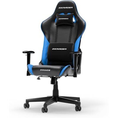 DXRacer PRINCE L Noir & Bleu Simili Cuir PVC la Chaise Gaming Originale DXRacer PRINCE L Noir & Bleu Simili Cuir PVC la Chaise Gaming Originale
