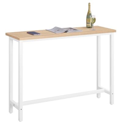 WOLTU BT30hei Table de Bar Bistrot à Manger Structure en Métal et Plateau en MDF 140x40x100cm Chêne Clair WOLTU BT30hei Table de Bar Bistrot à Manger Structure en Métal et Plateau en MDF 140x40x100cm Chêne Clair