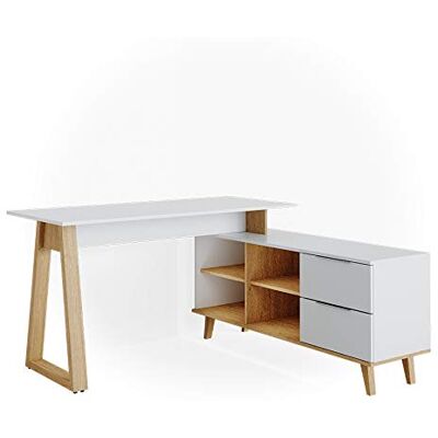 Vicco Bureau "Nautica", Blanc, 138x60cm Vicco Bureau "Nautica", Blanc, 138x60cm