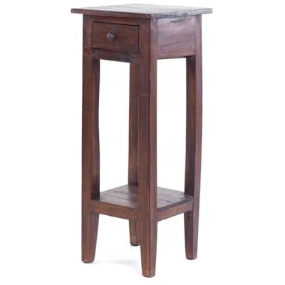 DESIGN DELIGHTS Napoleon 75 Table d'appoint en bois d'acajou 75 x 30 x 30 cm, style colonial, guéridon, petite table en bois DESIGN DELIGHTS Napoleon 75 Table d'appoint en bois d'acajou 75 x 30 x 30 cm, style colonial, guéridon, petite table en bois