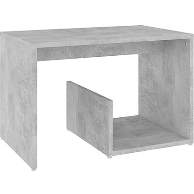 vidaXL Table d'appoint Gris béton 59x36x38 cm Aggloméré vidaXL Table d'appoint Gris béton 59x36x38 cm Aggloméré