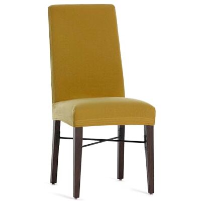 Eysa Lot de 2 housses bi-élastiques pour chaise avec dossier Couleur moutarde Motif Harlem Eysa Lot de 2 housses bi-élastiques pour chaise avec dossier Couleur moutarde Motif Harlem