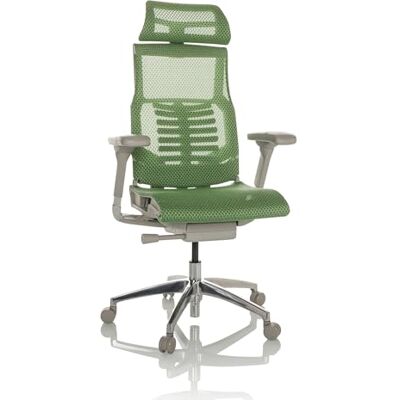 hjh OFFICE DYNAFIT II G 652283 Chaise de bureau ergonomique pivotante avec support lombaire flexible Vert hjh OFFICE DYNAFIT II G 652283 Chaise de bureau ergonomique pivotante avec support lombaire flexible Vert