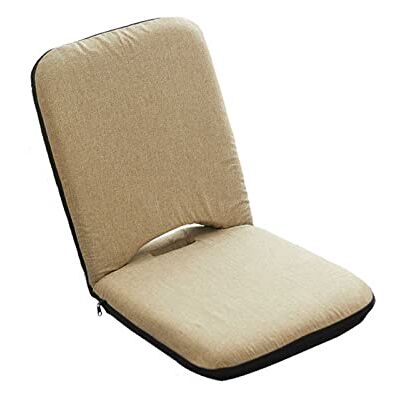 HHTTXXYY Chaise de sol portable, chaise de sol moderne rembourrée avec dossier, coussin de méditation pliable, chaise à dossier réglable, chaise de sol portable simple HHTTXXYY Chaise de sol portable, chaise de sol moderne rembourrée avec dossier, coussin de méditation pliable, chaise à dossier réglable, chaise de sol portable simple