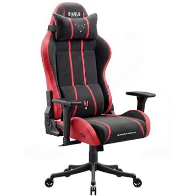 Diablo chaise gaming enfant ergonomique tissu respirant fauteuil gamer junior dossier inclinable 140 degrés accoudoirs réglables soutien lombaire bureau adolescent compact confortable Bloody Mary Diablo chaise gaming enfant ergonomique tissu respirant fauteuil gamer junior dossier inclinable 140 degrés accoudoirs réglables soutien lombaire bureau adolescent compact confortable Bloody Mary