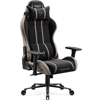 Diablo chaise gaming ergonomique tissu respirant fauteuil gamer réglable dossier inclinable 140 degrés accoudoirs 3D soutien lombaire bureau confortable robuste jusqu’à 140 kg Camel Black Diablo chaise gaming ergonomique tissu respirant fauteuil gamer réglable dossier inclinable 140 degrés accoudoirs 3D soutien lombaire bureau confortable robuste jusqu’à 140 kg Camel Black
