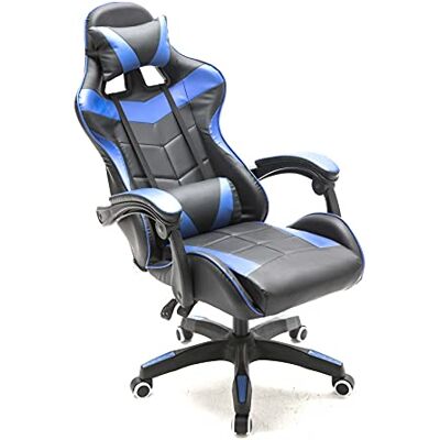 VDD Chaise gaming Cyclone chaise de bureau chaise gaming racing bleu noir VDD Chaise gaming Cyclone chaise de bureau chaise gaming racing bleu noir