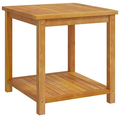 vidaXL Table d'Appoint Bois d'Acacia Massif 45x45x45 cm Table Auxiliaire vidaXL Table d'Appoint Bois d'Acacia Massif 45x45x45 cm Table Auxiliaire