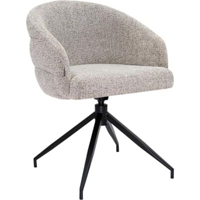 Kick Collection draaibare Chaise de salle à manger Ava Taupe Moderne et de haute qualité Tissu structuré en Métal Disponible dans de nombreuses couleurs Kick Collection draaibare Chaise de salle à manger Ava Taupe Moderne et de haute qualité Tissu structuré en Métal Disponible dans de nombreuses couleurs