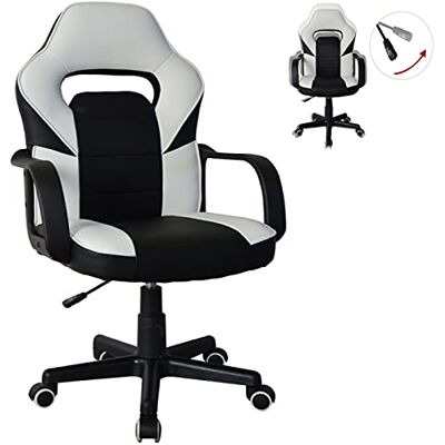 VDD Chaise de bureau Thomas junior chaise gamer style gaming racing réglable en hauteur VDD Chaise de bureau Thomas junior chaise gamer style gaming racing réglable en hauteur