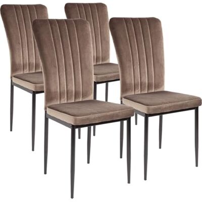 Albatros Chaises de Salle à Manger Modena, Lot de 4, Marron, testées SGS Albatros Chaises de Salle à Manger Modena, Lot de 4, Marron, testées SGS