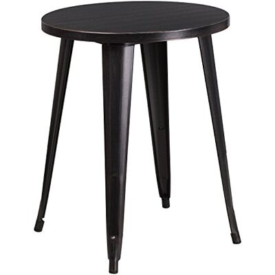 Table ronde en métal de 61 cm de Flash Furniture - Table Table ronde en métal de 61 cm de Flash Furniture - Table