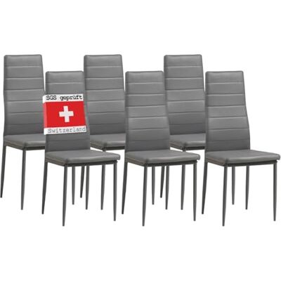 Albatros 2700 Milano Lot de 6 chaises, Gris Albatros 2700 Milano Lot de 6 chaises, Gris