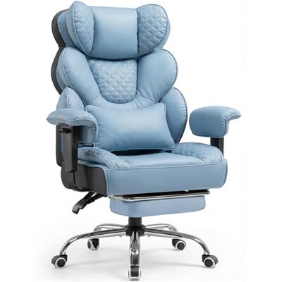 COMHOMA Fauteuil Gamer & de Bureau Ergonomique Vert, 180 kg, Support Lombaire & Repose-Pieds Réglables, Dossier Inclinable à 150°, Design Hybride Simili-Cuir & Mesh, Grand Fauteuil de Direction Stable COMHOMA Fauteuil Gamer & de Bureau Ergonomique Vert, 180 kg, Support Lombaire & Repose-Pieds Réglables, Dossier Inclinable à 150°, Design Hybride Simili-Cuir & Mesh, Grand Fauteuil de Direction Stable