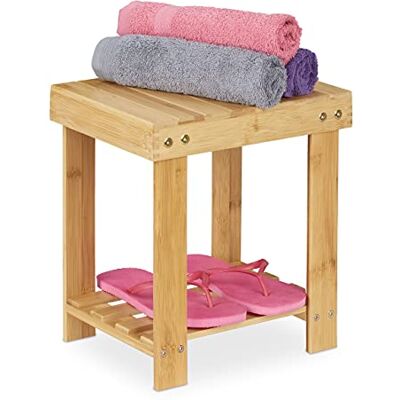 Relaxdays Repose-pieds en bambou Charge maximale : 100 kg Tabouret stable pour enfant Tabouret de salle de bain Repose-pieds 33,5 x 25 x 31 cm Naturel Relaxdays Repose-pieds en bambou Charge maximale : 100 kg Tabouret stable pour enfant Tabouret de salle de bain Repose-pieds 33,5 x 25 x 31 cm Naturel