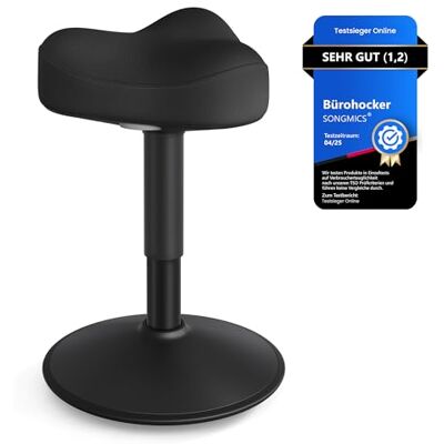 SONGMICS Tabouret Assis-Debout Ergonomique, Réglable en Hauteur SONGMICS Tabouret Assis-Debout Ergonomique, Réglable en Hauteur