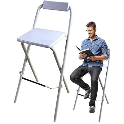 SFNIOKFG Chaise haute pliante pour petit déjeuner (26 ″/28 ″/30 ″), tabouret de bar à hauteur de comptoir pour la maison, le bureau, la cuisine, tabouret pliable intérieur et extérieur pour adultes SFNIOKFG Chaise haute pliante pour petit déjeuner (26 ″/28 ″/30 ″), tabouret de bar à hauteur de comptoir pour la maison, le bureau, la cuisine, tabouret pliable intérieur et extérieur pour adultes