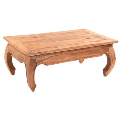 DESIGN DELIGHTS Table Opium East design 100 x 60 x 41 cm (l x p x h) Bois d'acajou recyclé Table d'appoint, table basse en bois massif Couleur : 08 miel ciré DESIGN DELIGHTS Table Opium East design 100 x 60 x 41 cm (l x p x h) Bois d'acajou recyclé Table d'appoint, table basse en bois massif Couleur : 08 miel ciré