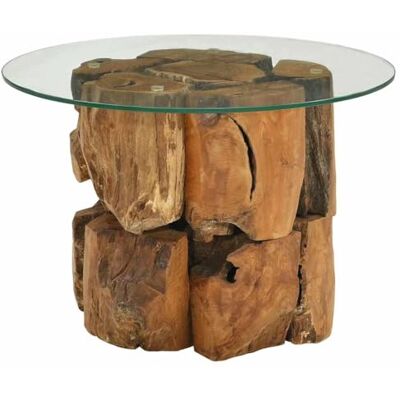 vidaXL Teck Massif Flottant Table Basse Table d'Appoint Canapé Salon Maison Intérieur vidaXL Teck Massif Flottant Table Basse Table d'Appoint Canapé Salon Maison Intérieur