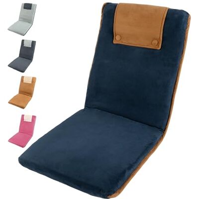 bonVIVO Coussin de Sol Easy II Chaise Japonaise Pliable et Portable Chaise de Sol Méditation, Lecture, Plage et Yoga bonVIVO Coussin de Sol Easy II Chaise Japonaise Pliable et Portable Chaise de Sol Méditation, Lecture, Plage et Yoga